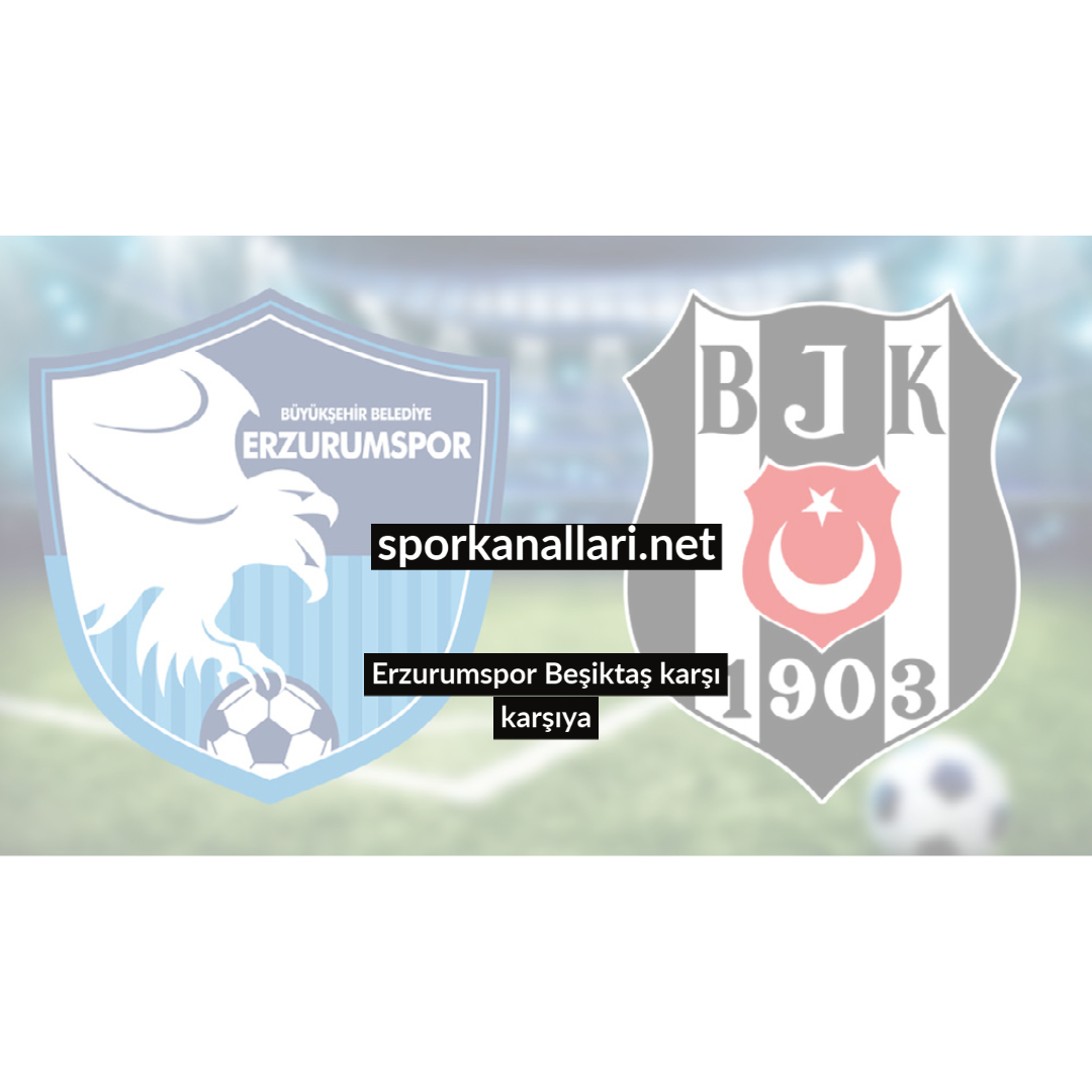 Erzurumspor Beşiktaş karşı karşıya